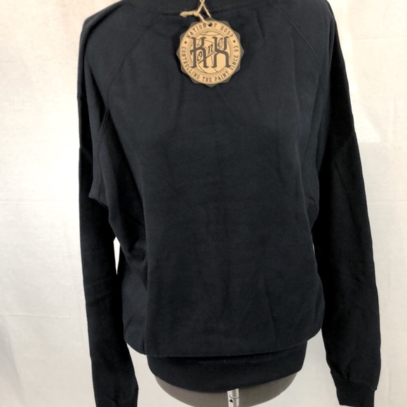 Men’s Crew Neck Sweatshirt Parkballer Navy and White K1X Sizes Medium and Large - Picture 6 of 7